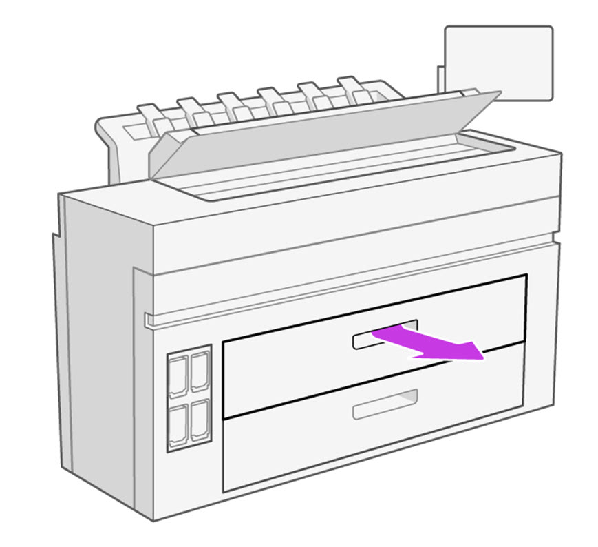 紙詰まり - HP DesignJet XL 3800マルチファンクション プリンタ