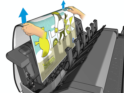 Stacker Handling - HP DesignJet XL3800 Printer | HP® Support