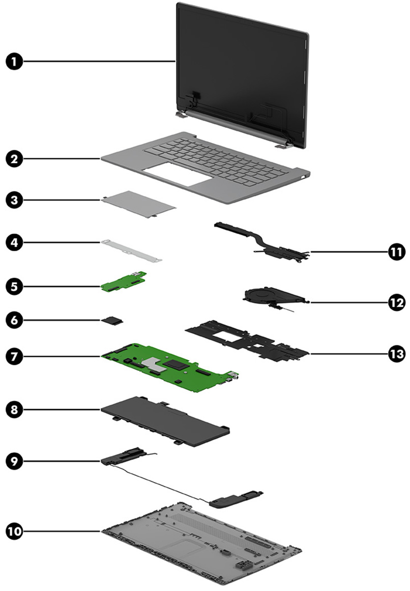hpページ Illustrated parts catalog | HP® Support
