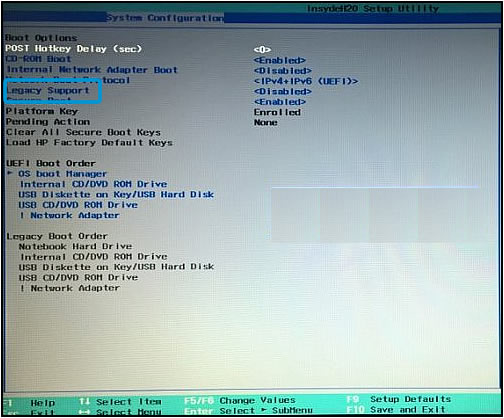 HP PC - Secure Boot (Windows) | บริการสนับสนุน HP®