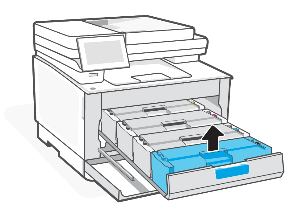 Принтеры HP Color LaserJet Pro MFP 3300 – Замена картриджа с тонером ...