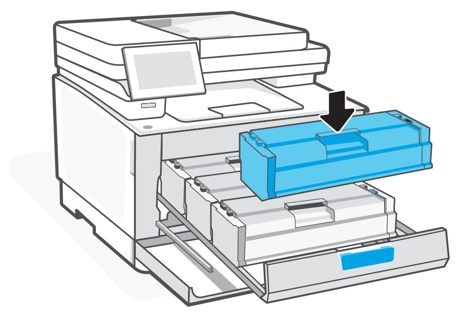 Принтеры HP Color LaserJet Pro MFP 3300 – Замена картриджа с тонером ...