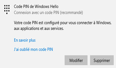Ordinateurs HP — Configurer les options de connexion avec Windows Hello ...