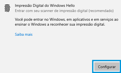Computadores HP - Configure as opções de entrada do Windows Hello ...