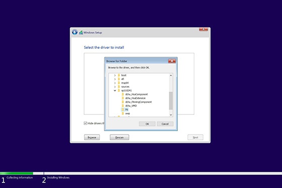 F6 folder location window
