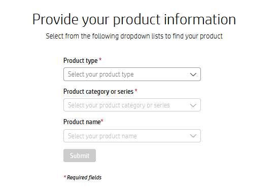 Select your product details to resolve unrecognized serial number issues efficiently.