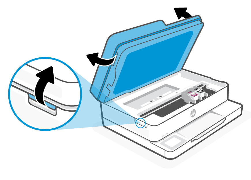 HP DeskJet、ENVY 6100、6500プリンター - インクカートリッジの交換