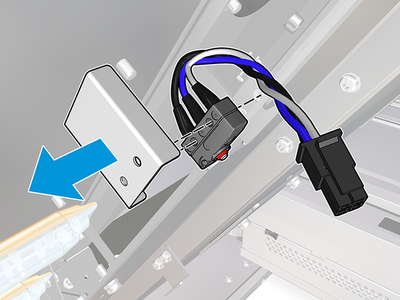 Top glass microswitch (M0P44-67217) | HP® Support
