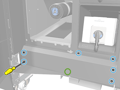 Printhead cleaning roll inside hinges (3FW25-67049) | HP® Support