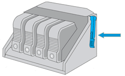 Latch on the ink cartridge carriage
