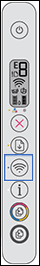 Pressing and holding the Wireless button for at least three seconds