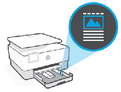 HP OfficeJet Pro 9010, 9020 프린터 - 용지, 카드 및 봉투 넣기 | HP