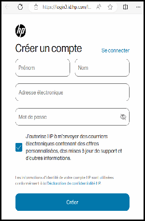Créez et gérez un compte HP ou un compte d'application HP | Assistance HP®
