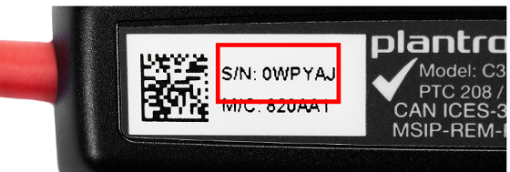 Find serial numbers for Poly products | HP® Support