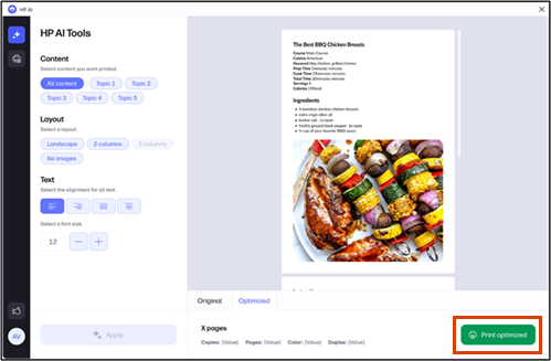 HP Printers - Using HP AI to Optimize Print Formatting | HP® Support