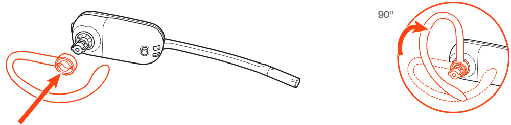 Left over-the-ear assembly | HP® Support