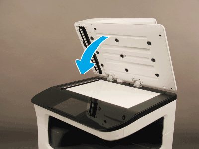 Close the document feeder