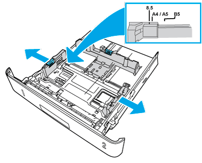 Check tray 2 side guides