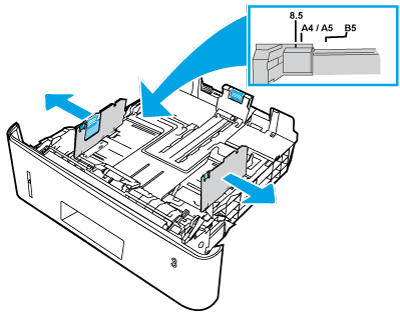 Check tray 3 side guides