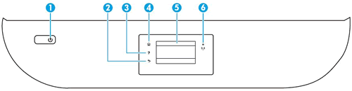 Hp Deskjet Envy 5000 Printers Control Panel Features Hp Customer Support