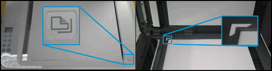Examples of scanner glass alignment guides