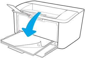 Loading paper for duplex printing in a LaserJet printer