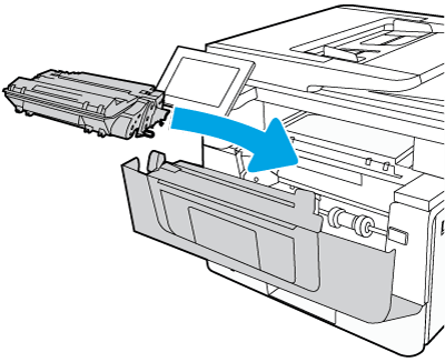 HP LaserJet Managed MFP E42540 - トナー カートリッジを交換する
