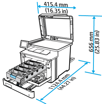 Impresoras multifunción HP LaserJet Managed E42540 y E47528