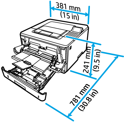 HP LaserJet Enterprise M406, M407, M455 - Setting up the printer