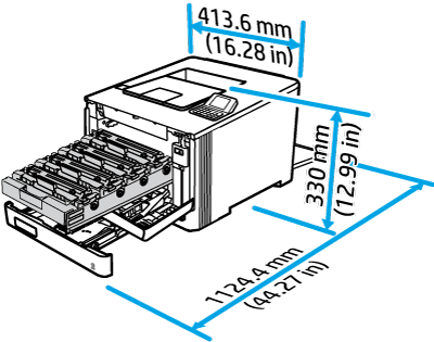 HP LaserJet Managed E40040、E45028 - プリンタの設定 (ハードウェア