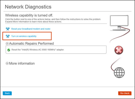 Hp network check как отключить