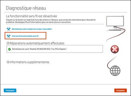 Sélection d'une action recommandée