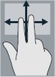 Two-finger scroll gesture