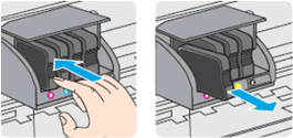 Removing the ink cartridge