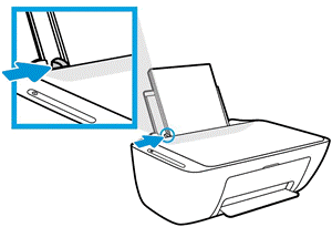 Sliding the paper width guide right