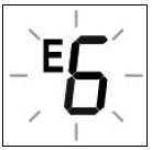 На панели управления принтера мигает сообщение E6