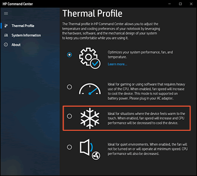 Hp coolsense что это