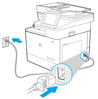 HP LaserJet Enterprise MFP M637 - Configurar a impressora
