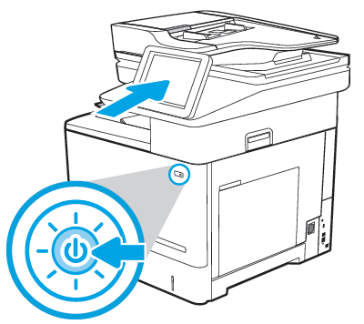 HP LaserJet Enterprise MFP M637 - Configurar a impressora