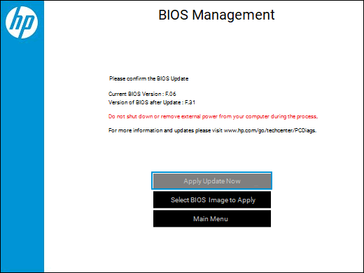 Hp bios update initializing долго загружается