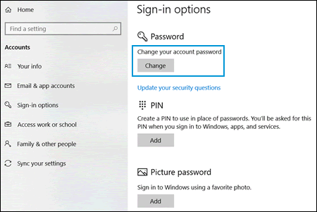 Hp Pcs Change Or Reset The Computer Password In Windows 10 Hp Customer Support