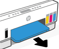 Removing the output tray