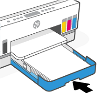 Reinserting the input tray