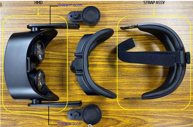 HP Reverb G2 Omnicept VR ヘッドセット - ヘッドストラップの交換方法