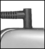 AC adapter fully inserted into power port