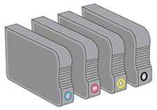 Example of HP 950 ink cartridges