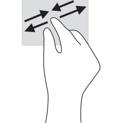 Identifying the two-finger pinch gesture