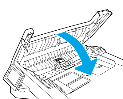 Close the document feeder cover