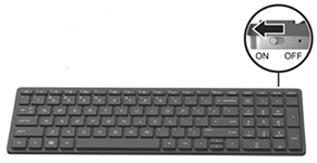 Hp wireless keyboard discount with caps lock light