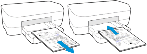 Reloading the pages for duplex printing with a front paper tray